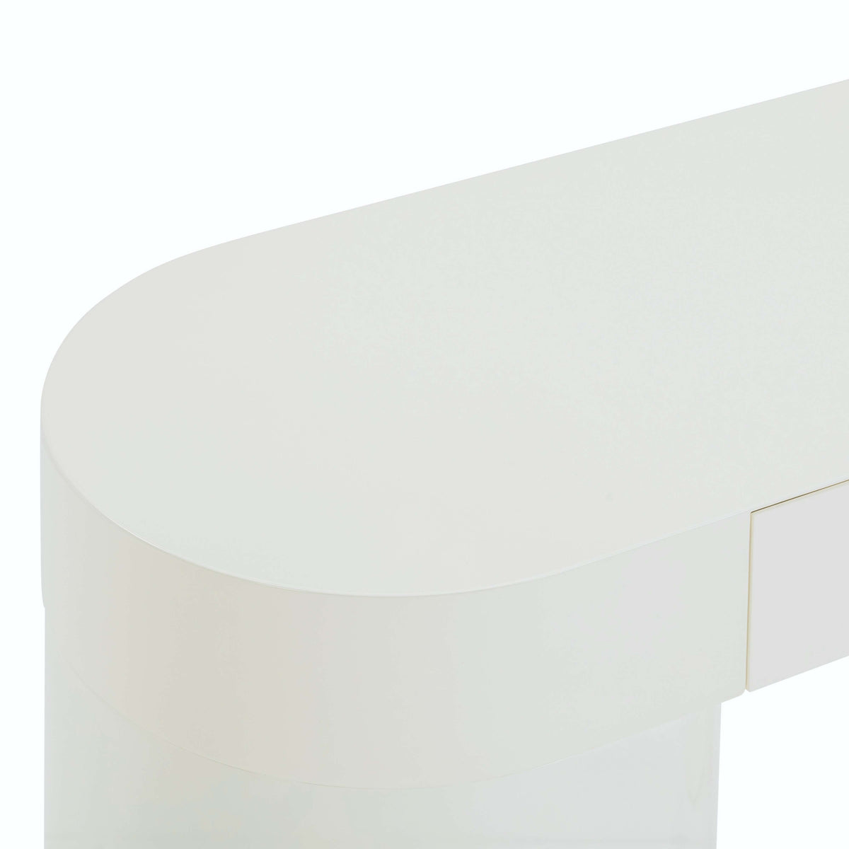 Mira 50" Cream High Gloss Console Table by TOV Furniture – photo 8 of 10