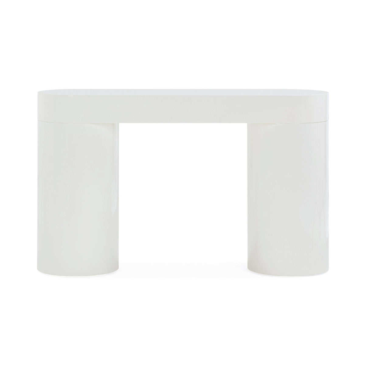 Mira 50" Cream High Gloss Console Table by TOV Furniture – photo 5 of 10