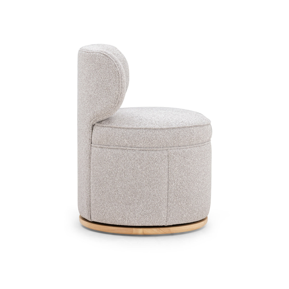 Amaya Grey Textured Performance Fabric Swivel Desk Chair by TOV Furniture – photo 5 of 10
