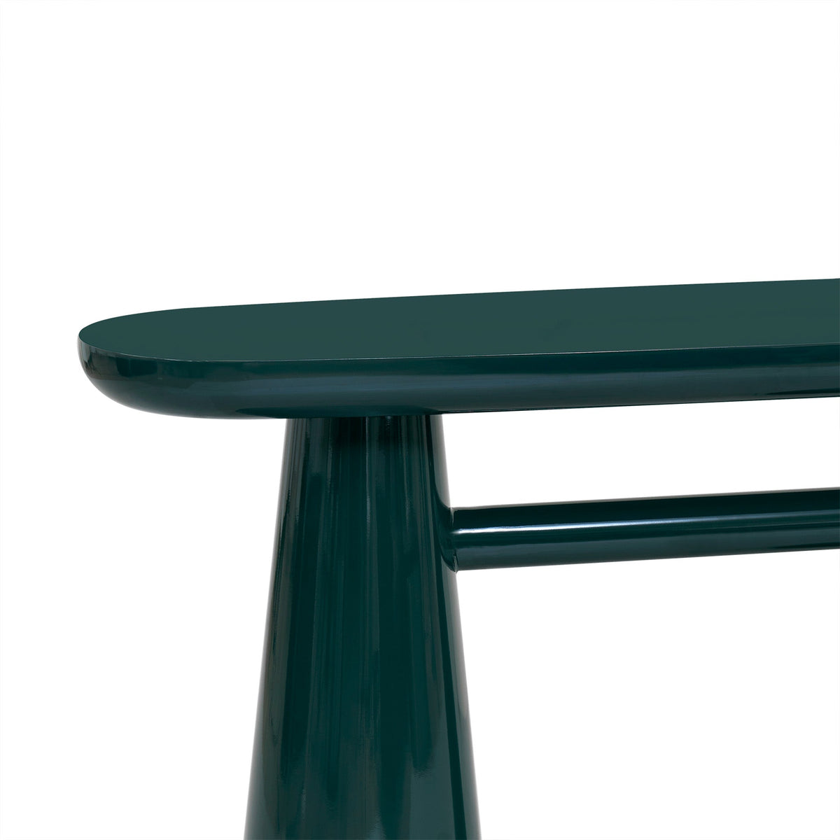 Baila 50" Forest Green Glossy Lacquer Console Table by TOV Furniture – photo 5 of 9