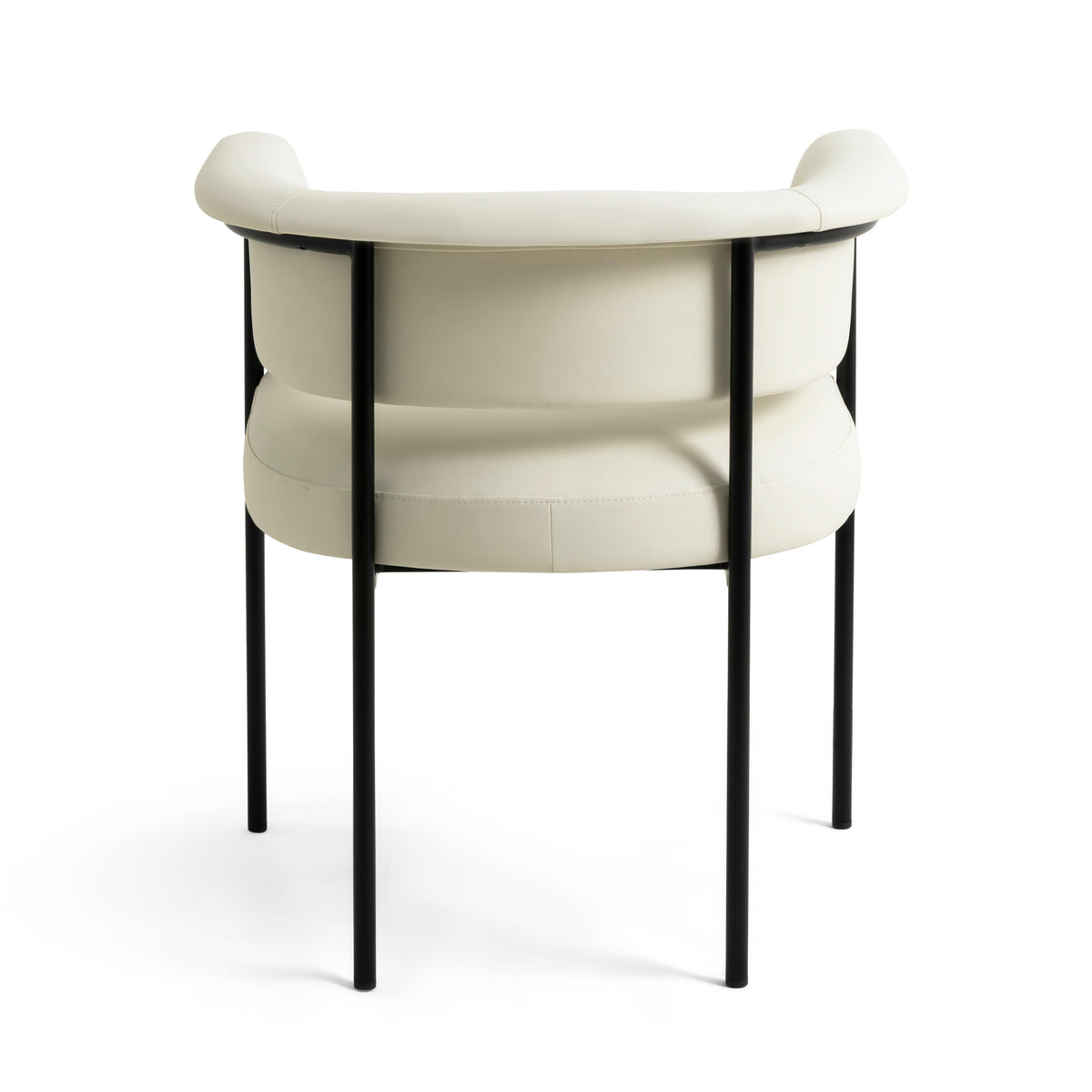 Taylor Cream Performance Vegan Leather Dining Chair by TOV Furniture – photo 5 of 8