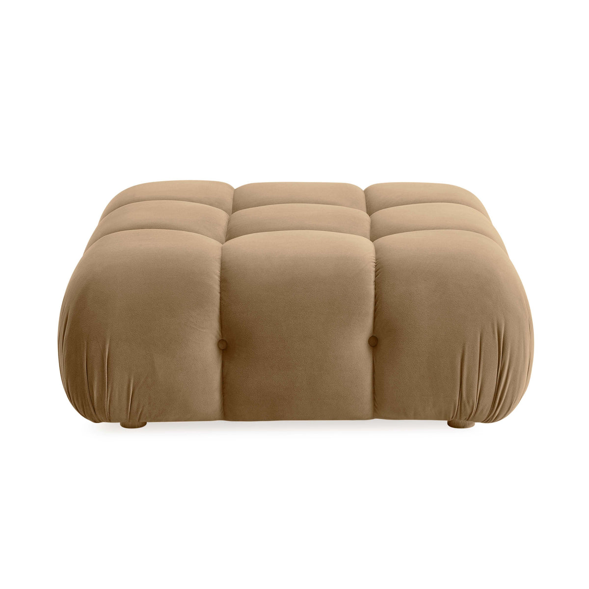 Calliope Cafe Au Lait Performance Velvet Modular Ottoman by TOV Furniture – photo 3 of 5