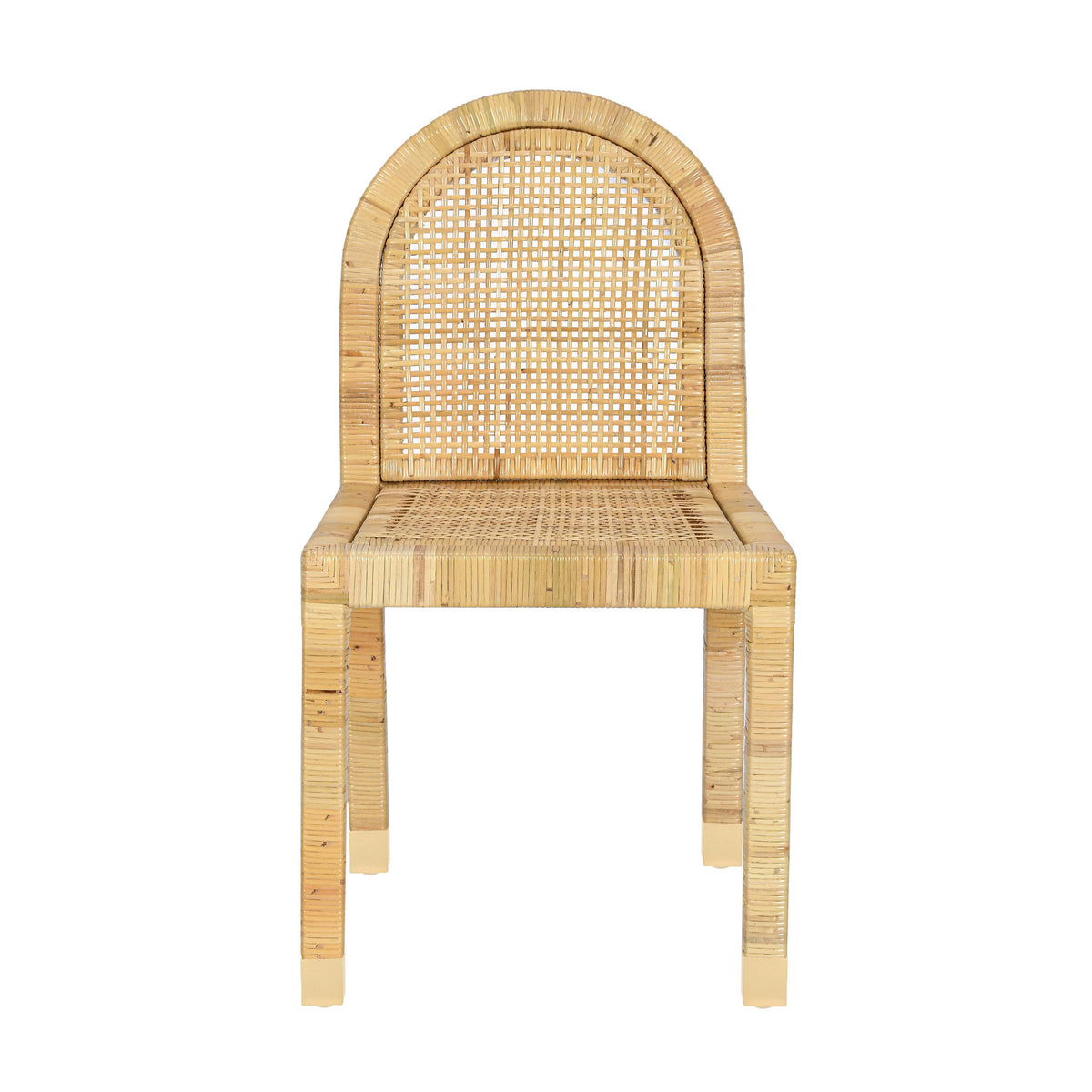 Amara Cream Contract-Grade Linen Arched Dining Chair by TOV Furniture – photo 7 of 10