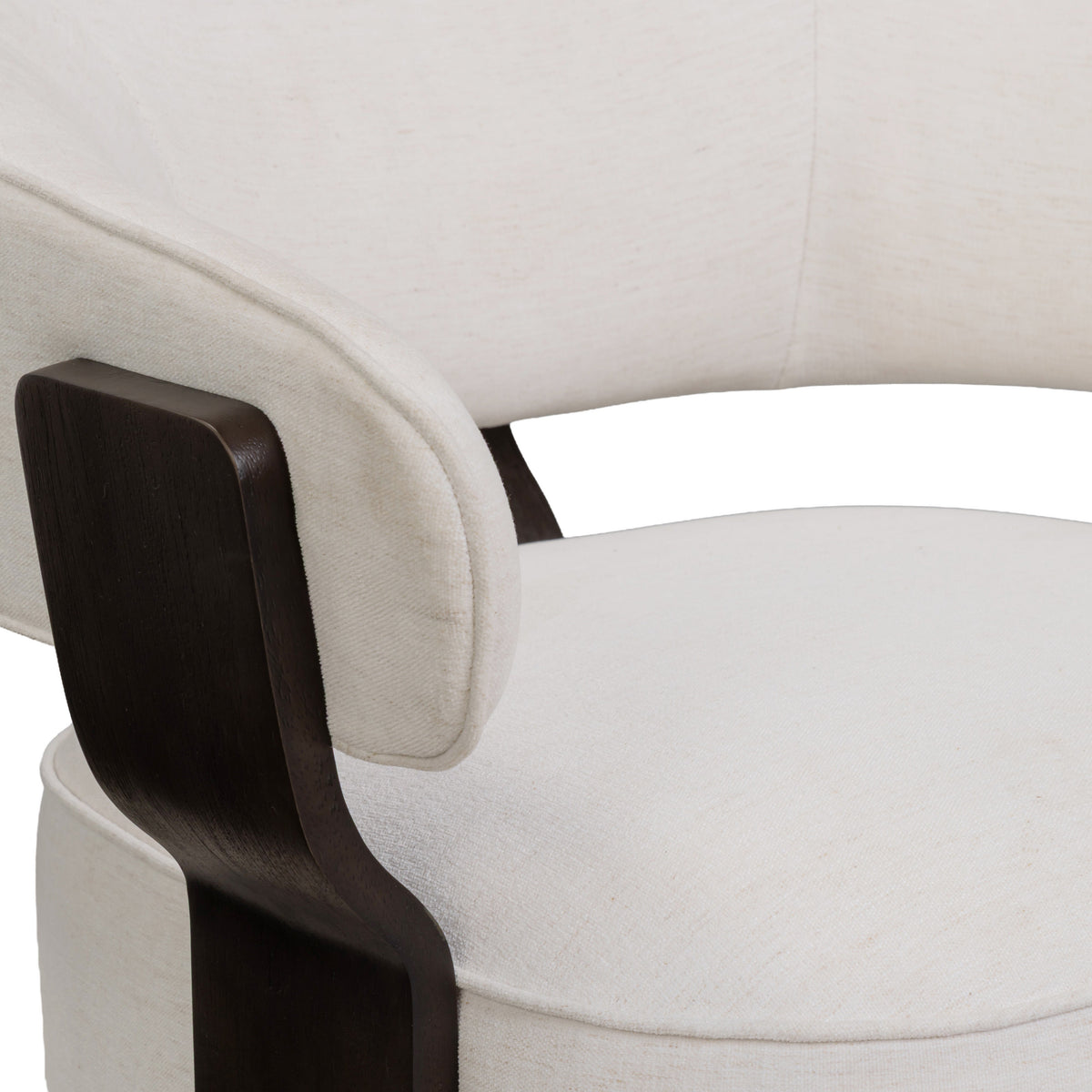 Madison Chalk Performance Linen Chenille Swivel Accent Chair by TOV Furniture – photo 7 of 8