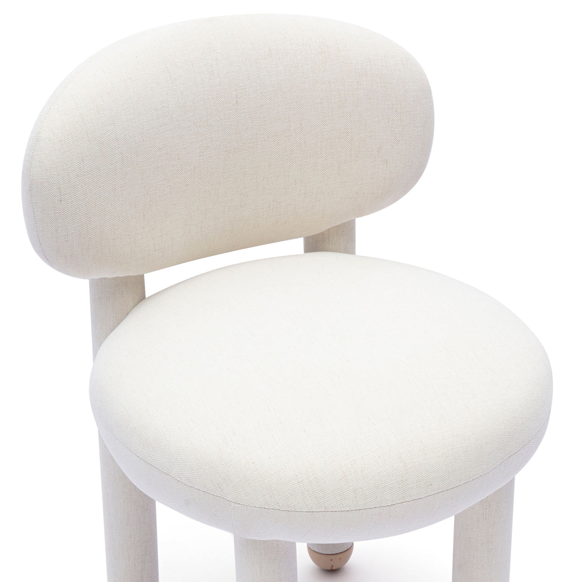 Manu Cream Performance Chenille Dining Chair by TOV Furniture – photo 4 of 7