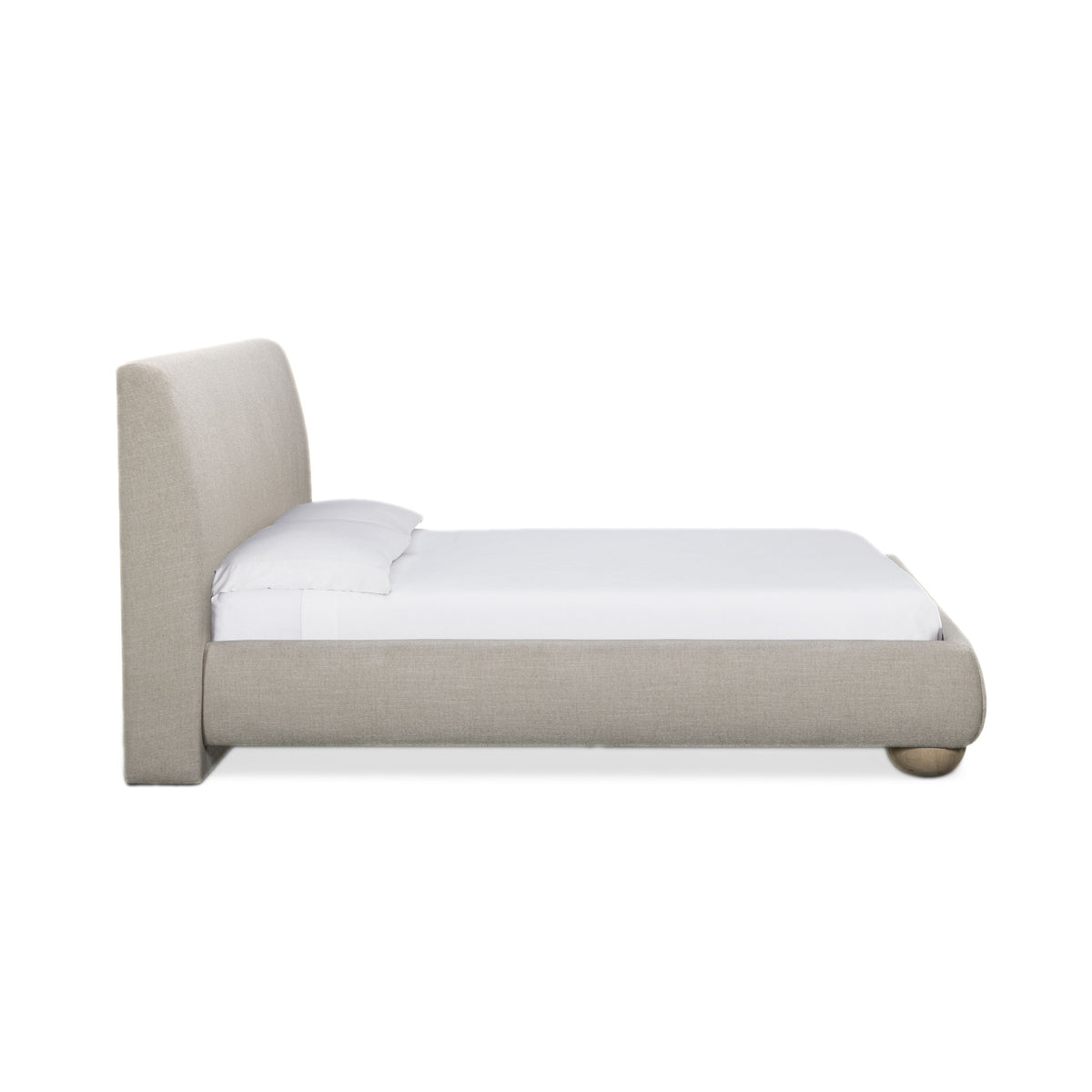 Rayne Cream Textured Fabric King Bed by TOV Furniture – photo 3 of 8