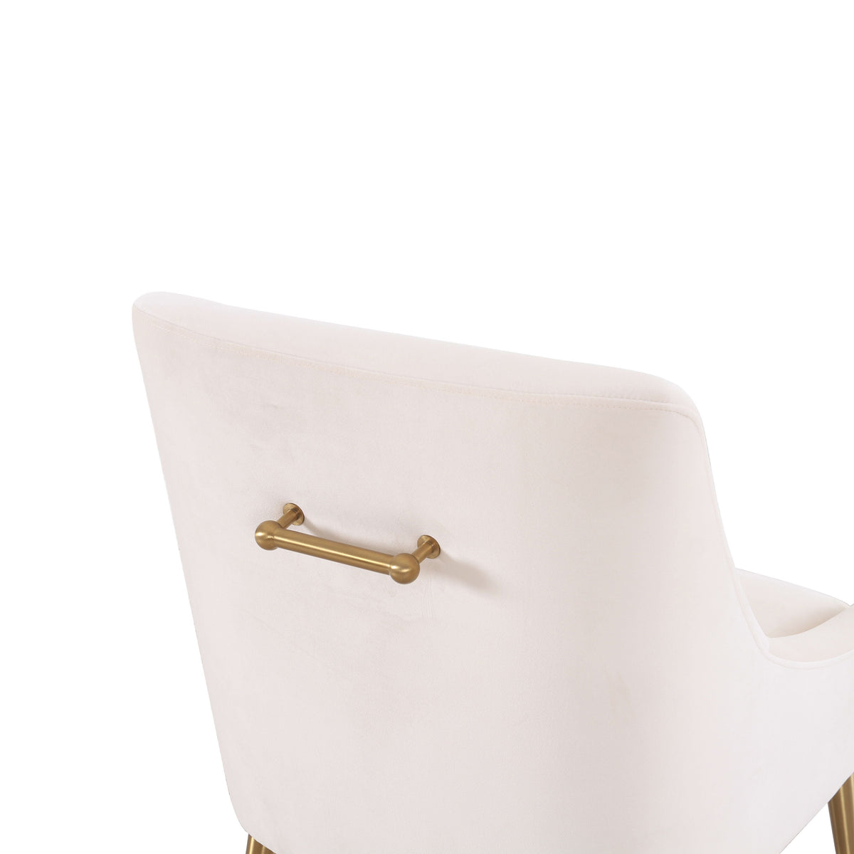 Beatrix Cream Performance Velvet Dining Chair by TOV Furniture – photo 8 of 9