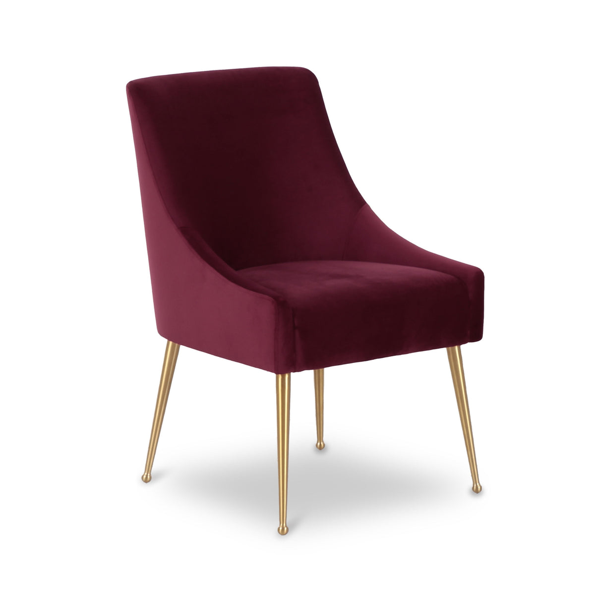 Beatrix Burgundy Performance Velvet Dining Chair by TOV Furniture – photo 3 of 9