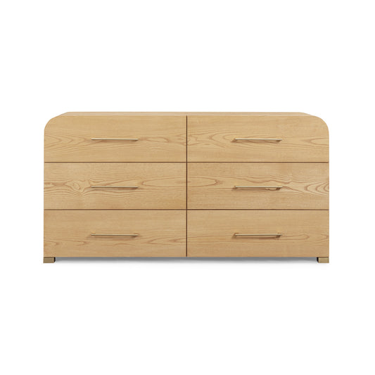 Marissa 62" Natural Ash 6-Drawer Dresser by TOV Furniture – photo 1 of 8