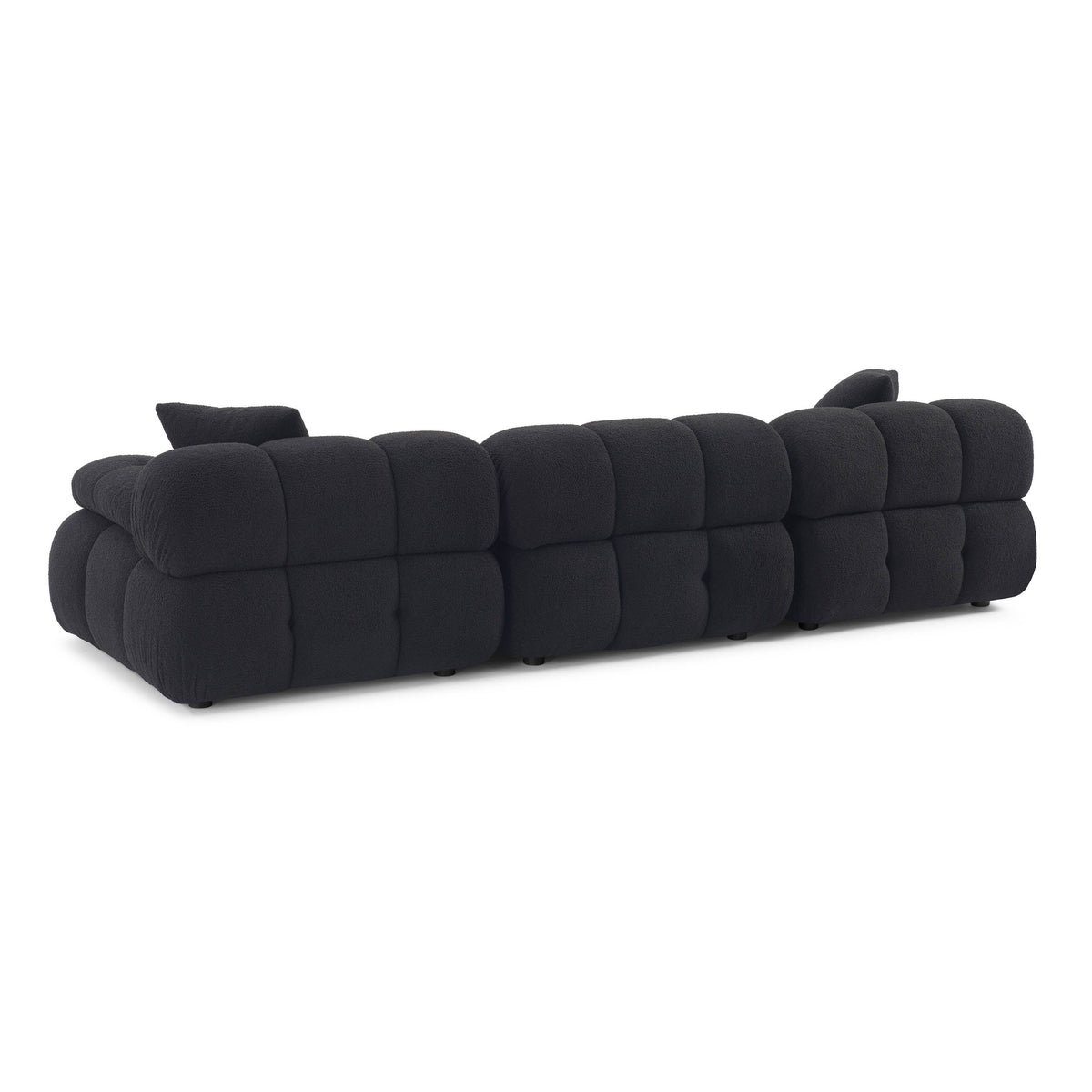 Calliope Black Performance Vegan Shearling Modular Sofa by TOV Furniture – photo 4 of 6