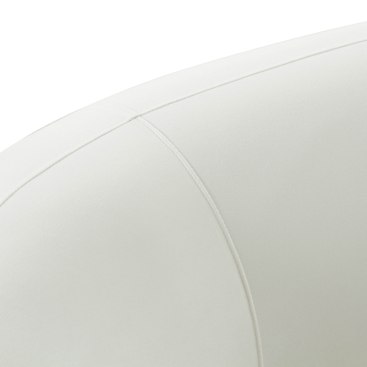 Kendall Cream Performance Velvet 120" Sofa by TOV Furniture – photo 4 of 5