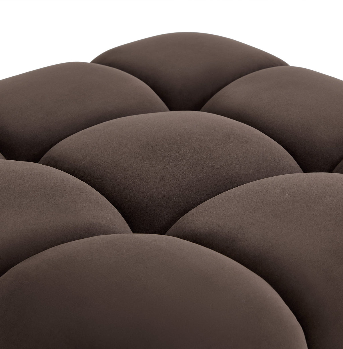 Calliope Dark Brown Performance Velvet Modular Armless Chair by TOV Furniture – photo 4 of 5