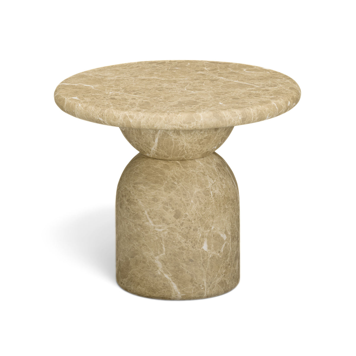 Cynthia Light Emperador Faux Marble Indoor/Outdoor Side Table by TOV Furniture – photo 3 of 6