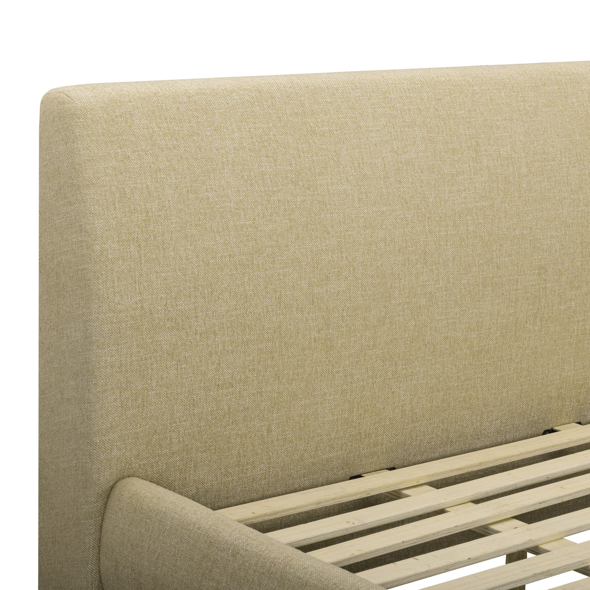 Rayne Honey Textured Fabric King Bed by TOV Furniture – photo 4 of 8