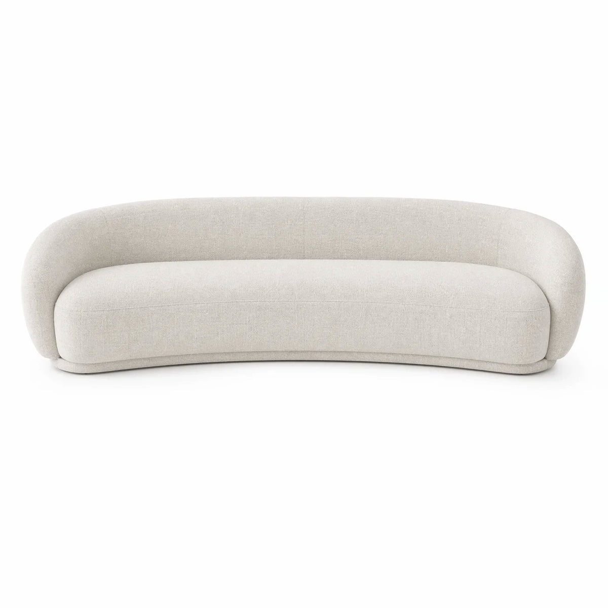 Kendall 120" Cream Textured Chenille Sofa by TOV Furniture – photo 2 of 7