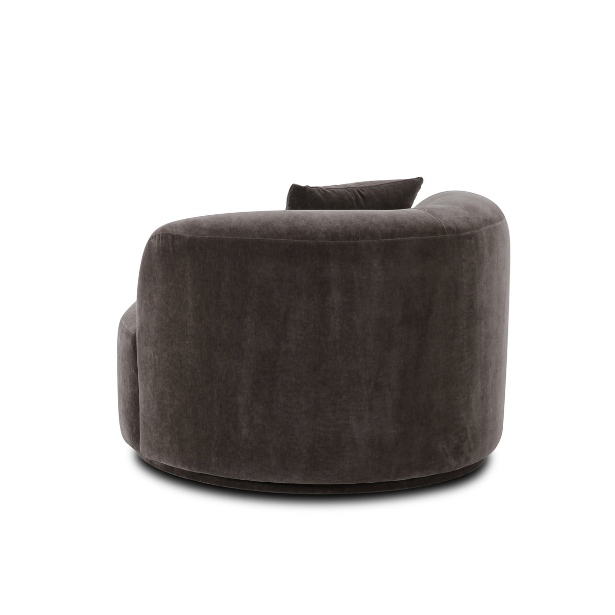 Fickle Storm Grey Performance Velvet Swivel Chair by TOV Furniture – photo 4 of 8