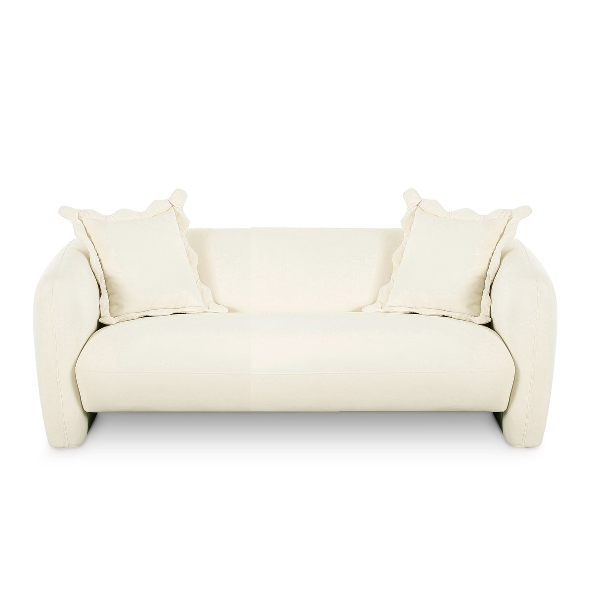 Lou 71.5" Cream Performance Velvet Loveseat by TOV Furniture – photo 2 of 5