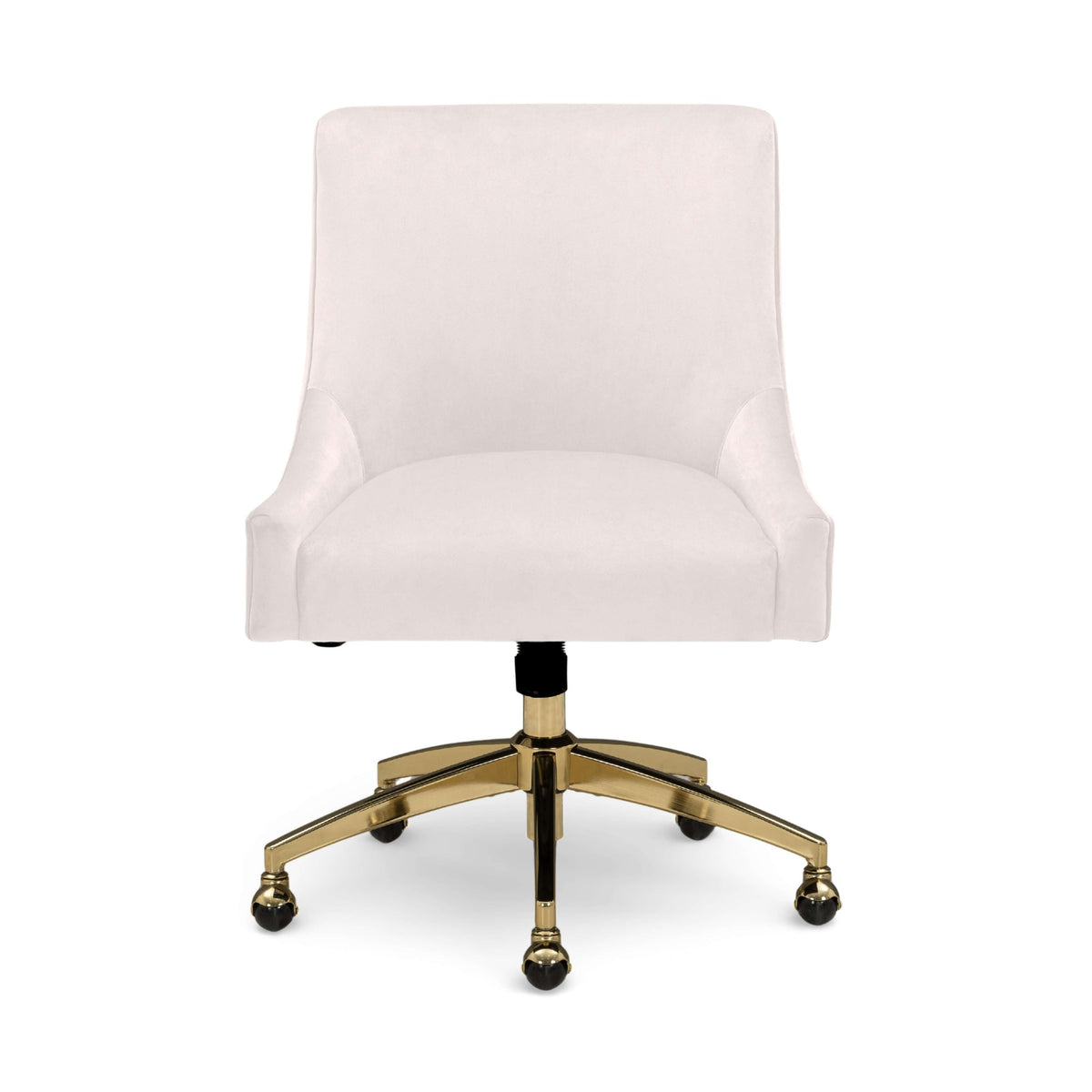 Beatrix Cream Performance Velvet Office Swivel Chair by TOV Furniture – photo 1 of 7