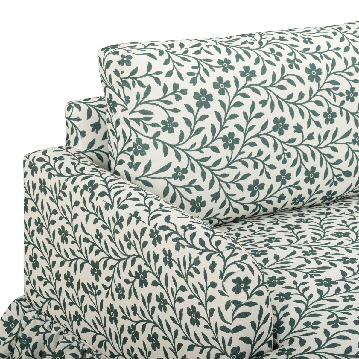 Gertrude 90" Floral Performance Linen Weave Sofa by TOV Furniture – photo 4 of 7