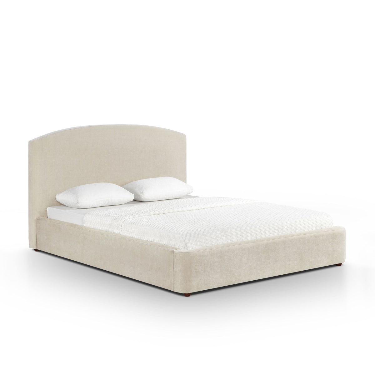 Leah Cream Performance Chenille Queen Bed by TOV Furniture – photo 2 of 11