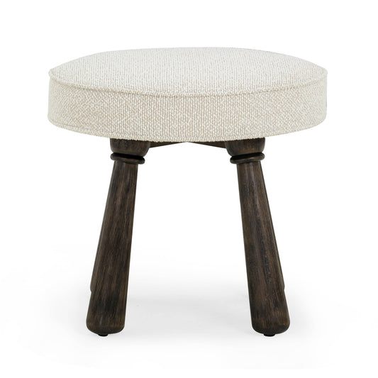 Pookie Cream Performance Boucle Accent Stool by TOV Furniture – photo 2 of 6