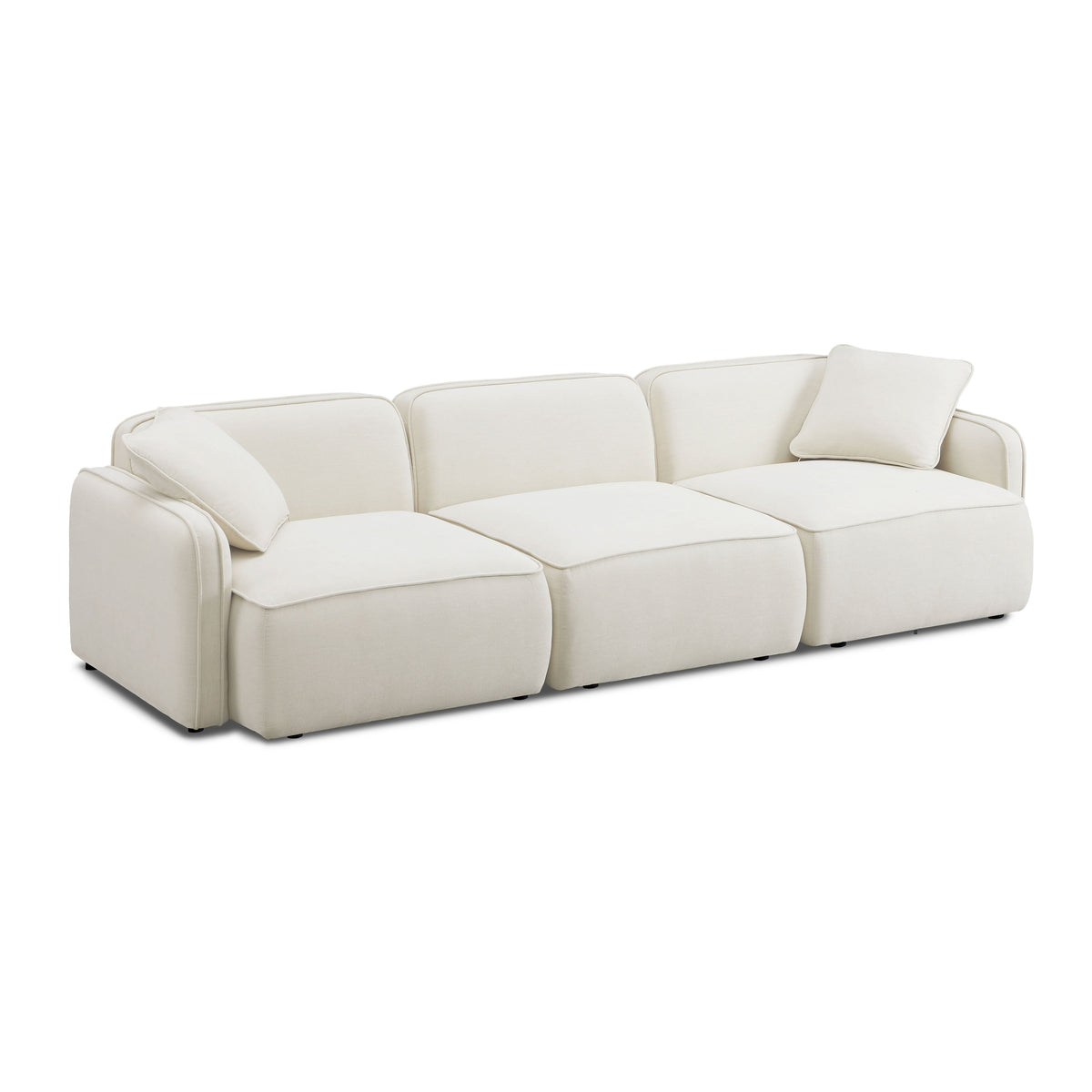 Travie Sand Upcycled Performance Linen Modular Sofa by TOV Furniture – photo 3 of 7