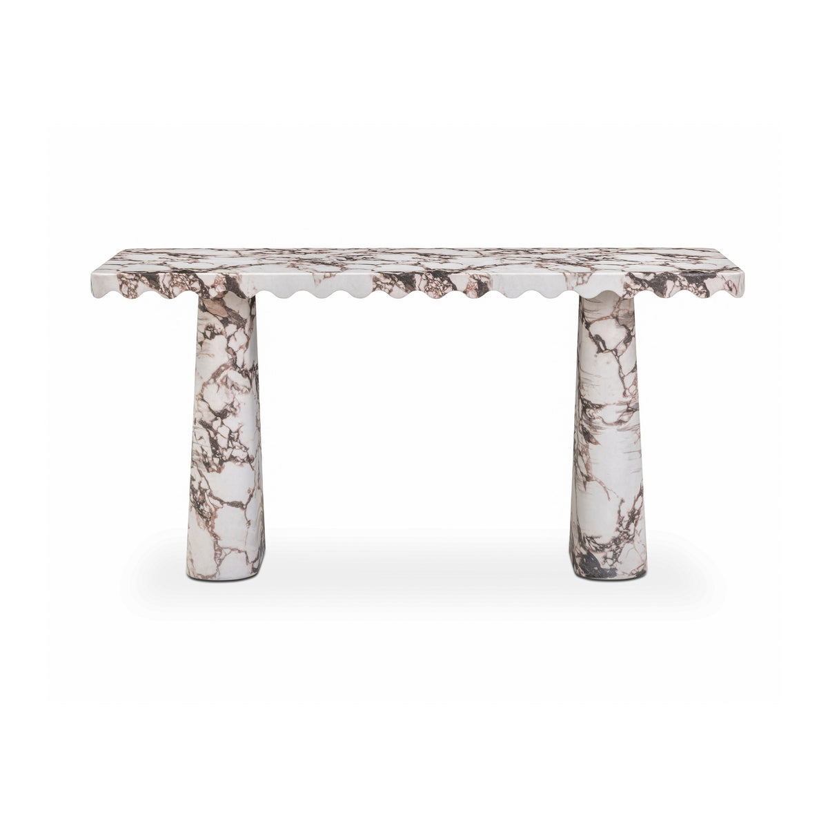 Janice 61" Faux Breccia Marble Console Desk by TOV Furniture – photo 2 of 6