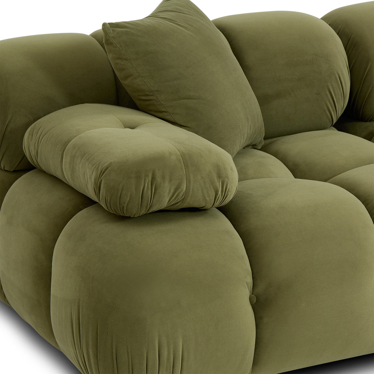 Calliope Olive Green Performance Velvet 6-piece Modular U-Sectional by TOV Furniture – photo 5 of 7