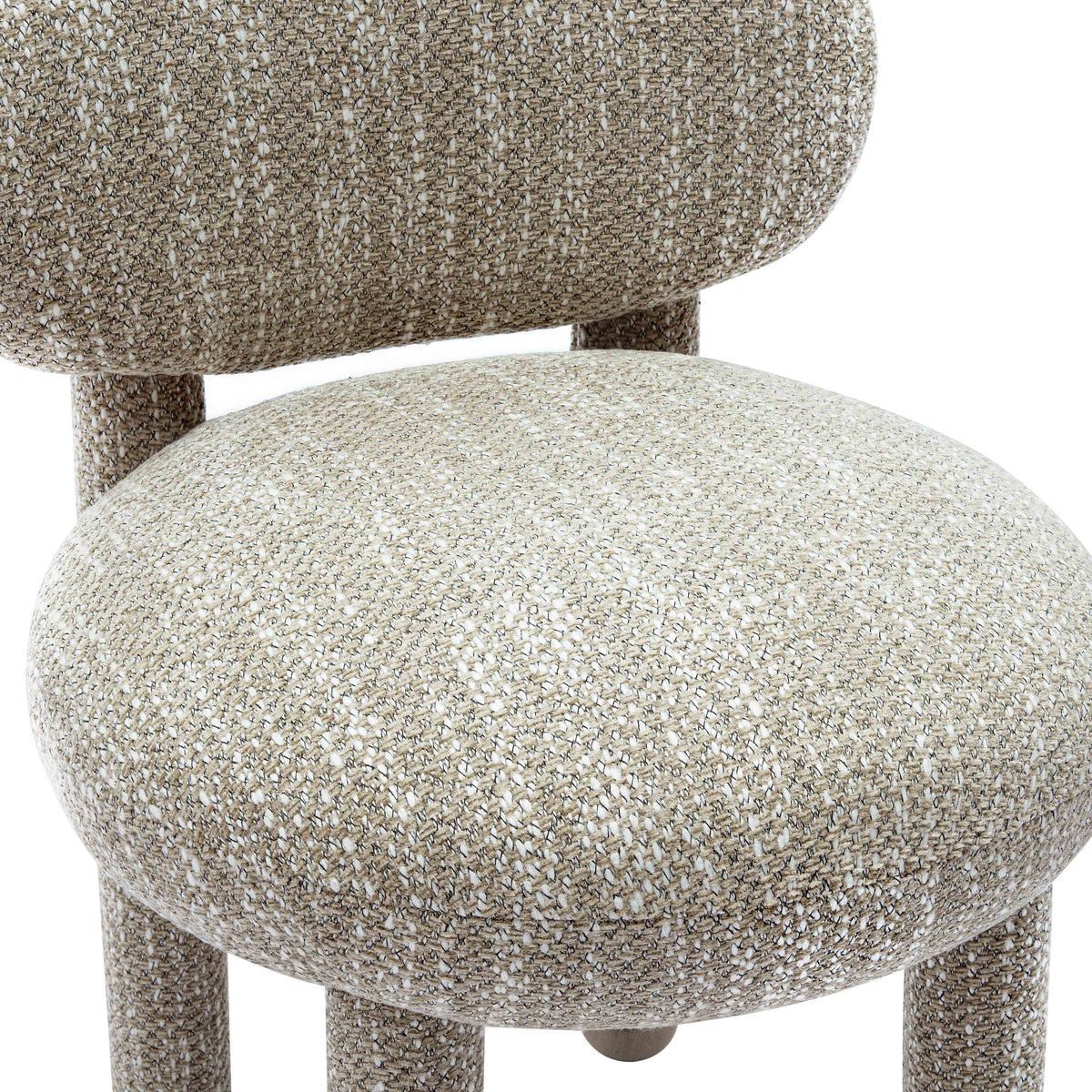 Manu Beige Nubby Performance Fabric Side Chair by TOV Furniture – photo 5 of 8