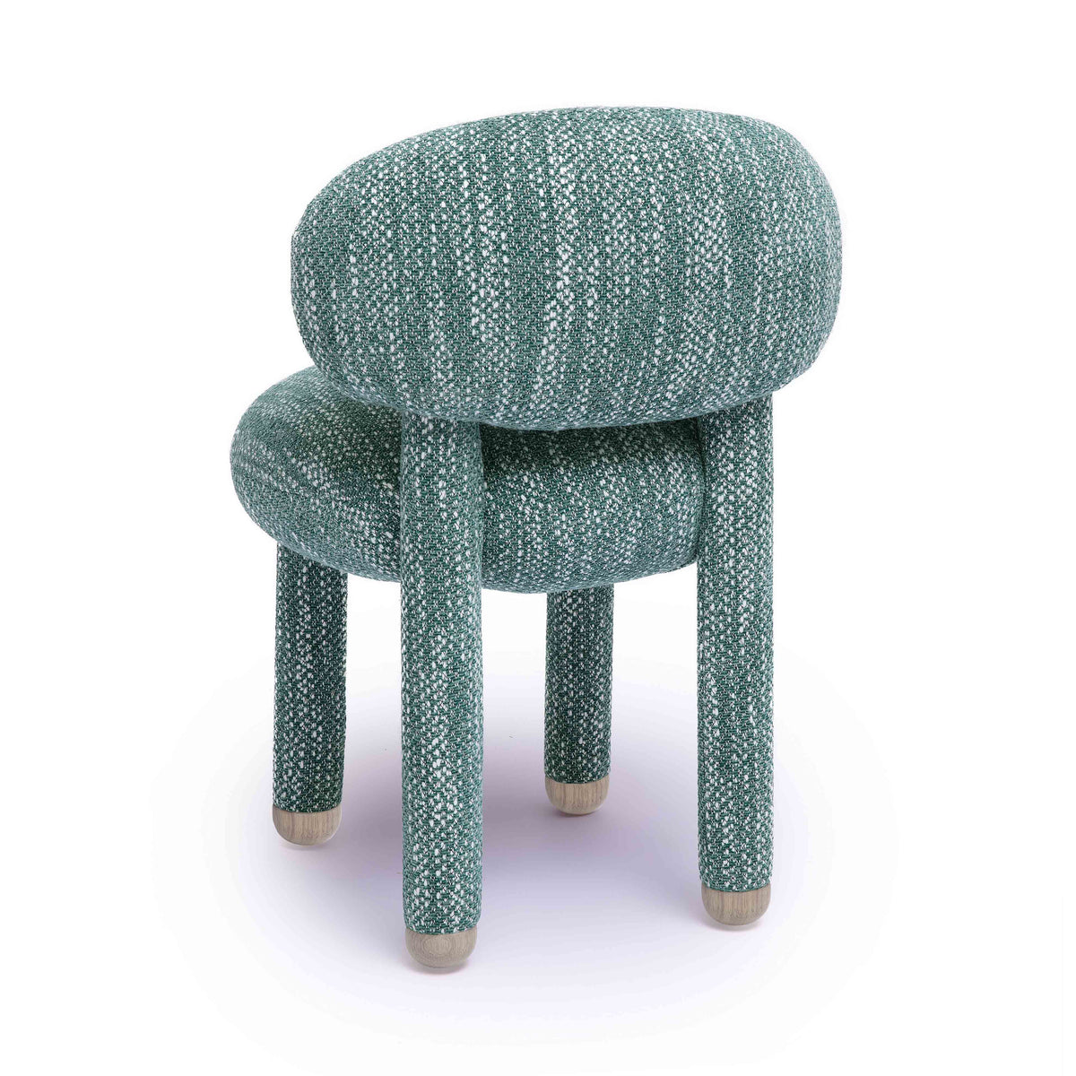 Manu Teal Nubby Performance Fabric Side Chair by TOV Furniture – photo 4 of 8
