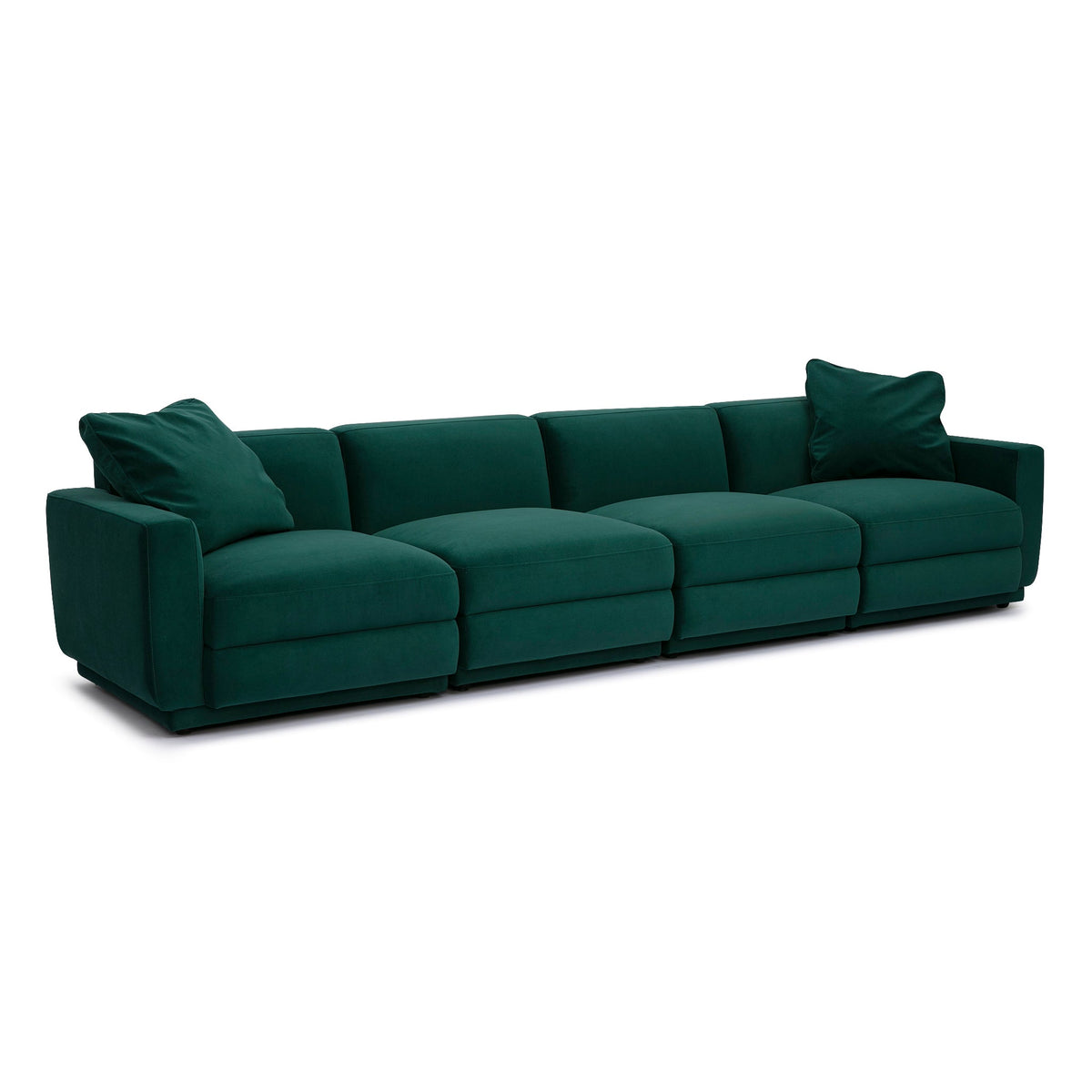 Perry Deep Green Performance Velvet Modular Sofa by TOV Furniture – photo 2 of 10