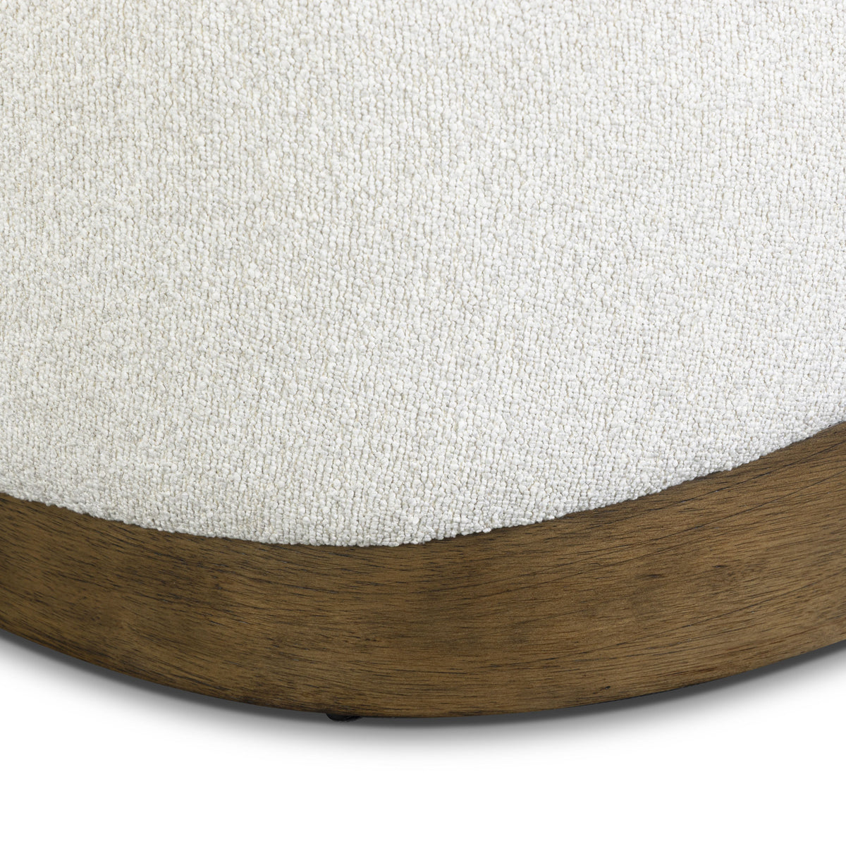 Domina Sugar Off-White Boucle Ottoman by TOV Furniture – photo 4 of 8