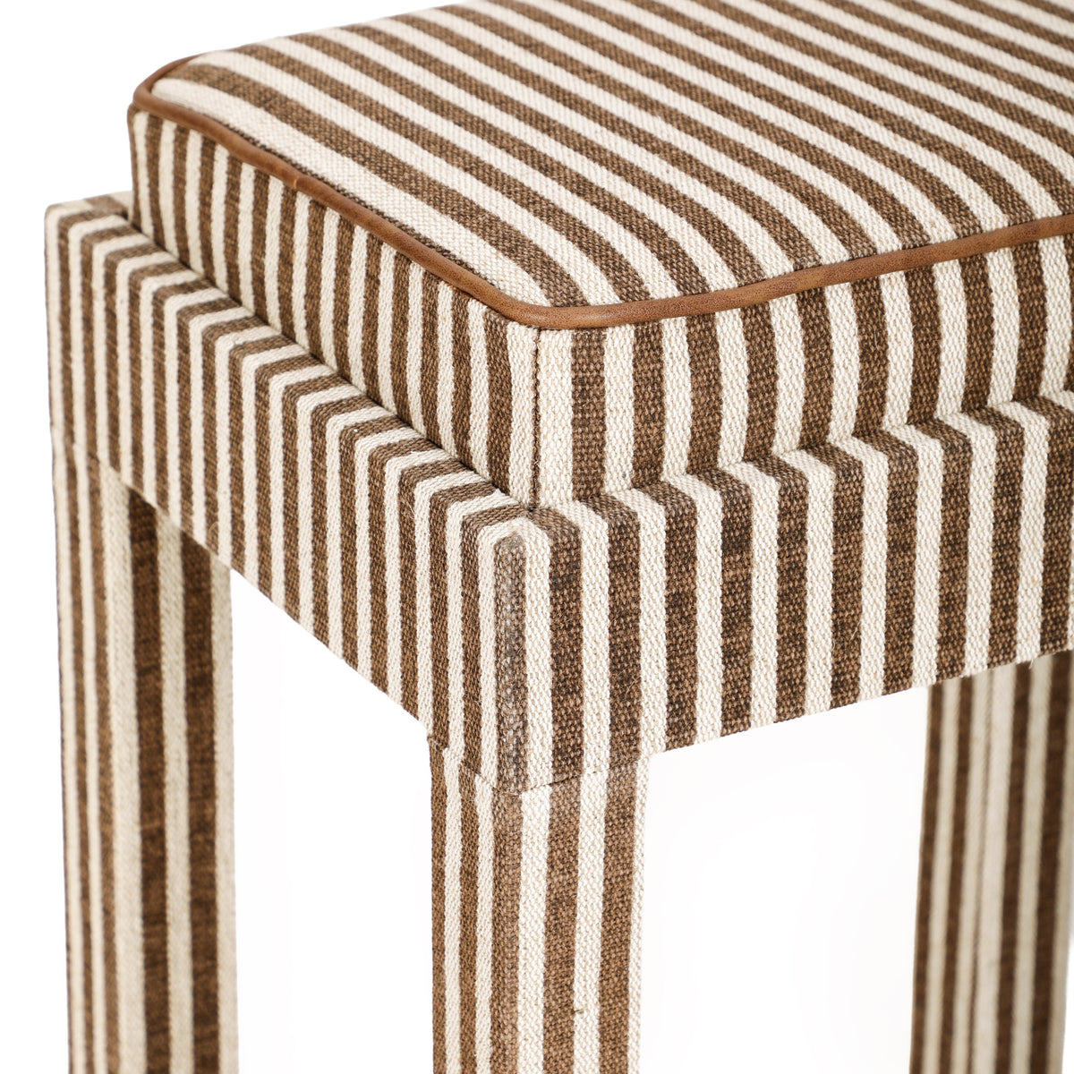 Kora Brown Cotton Jute Stool by TOV Furniture – photo 4 of 7