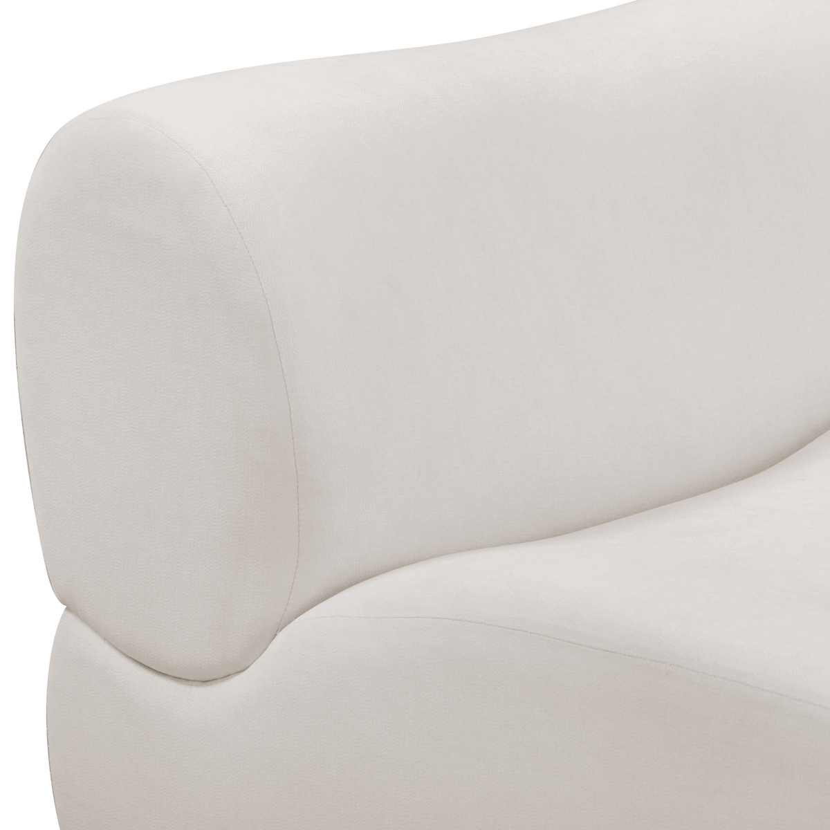 Zenith Cream Upcycled Contract-Grade Fabric RAF Corner Chair by TOV Furniture – photo 8 of 9