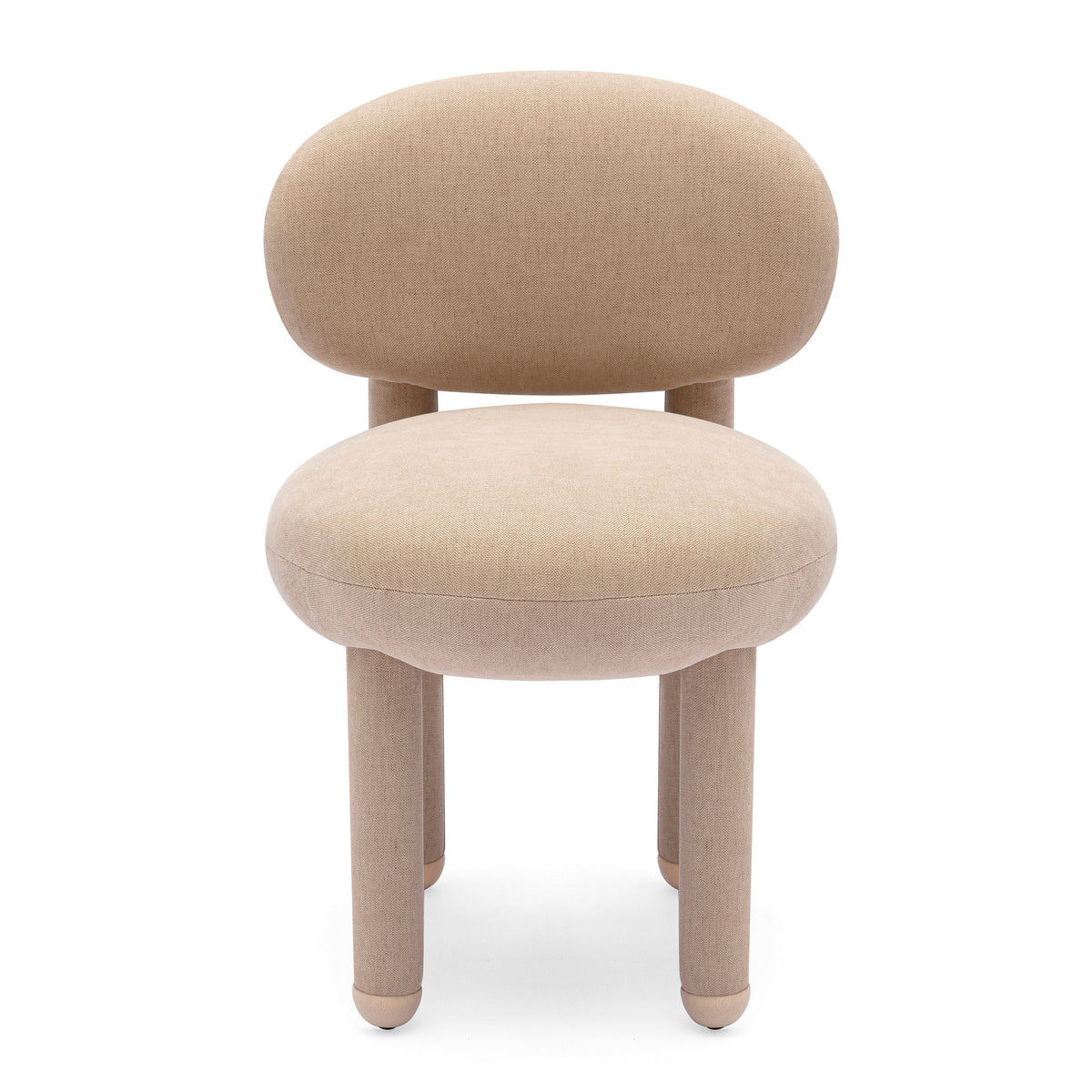 Manu Tan Performance Chenille Dining Chair by TOV Furniture – photo 3 of 7