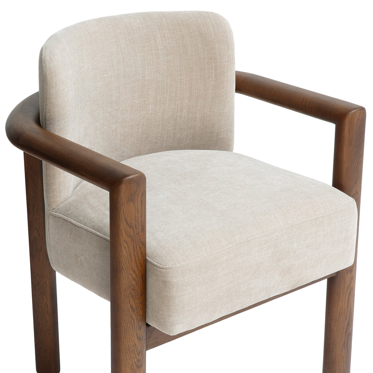 Irma Taupe Textured Performance Velvet Dining Chair by TOV Furniture – photo 3 of 6