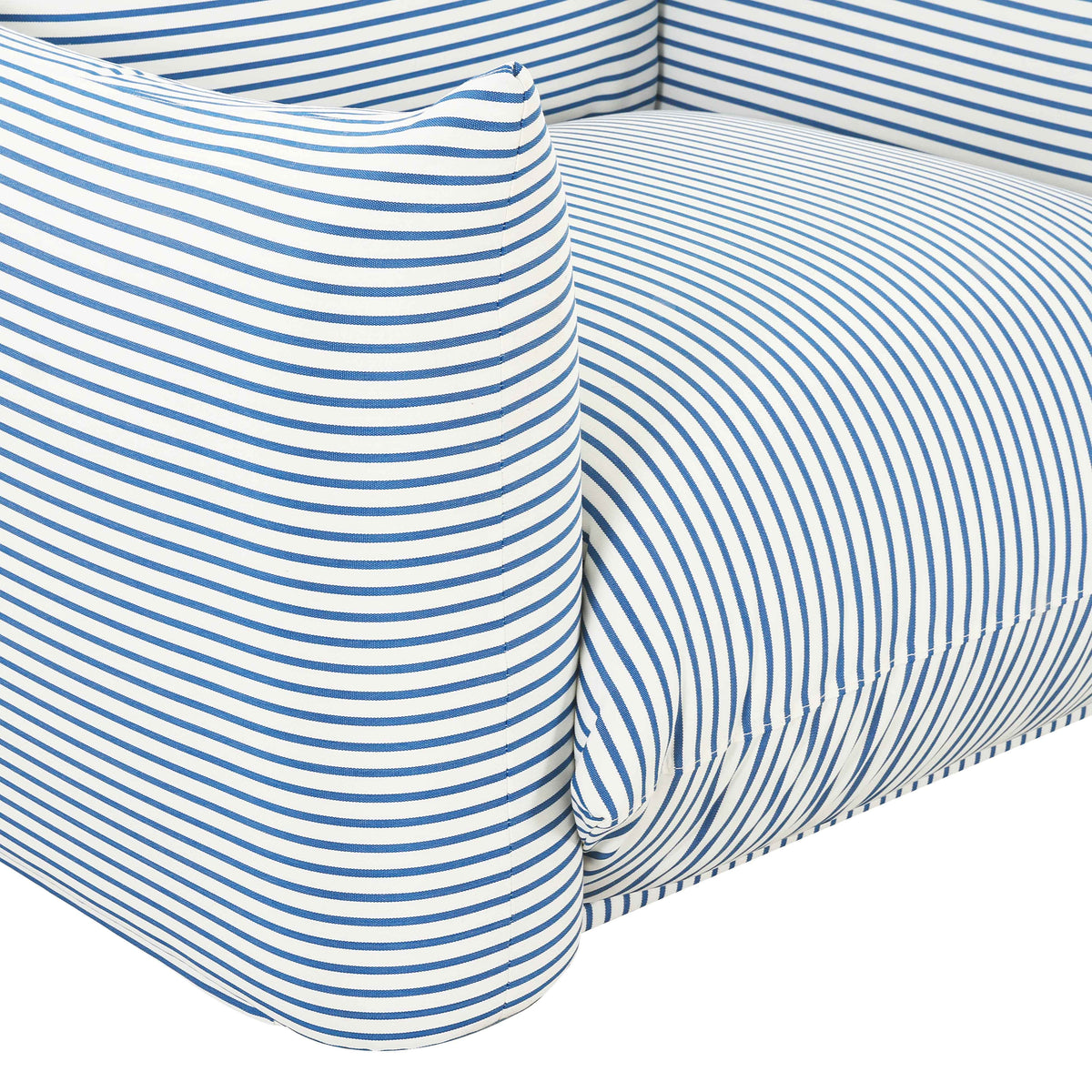 Saint Tropez Stuffed Indoor/Outdoor Armchair in Blue by TOV Furniture – photo 5 of 7