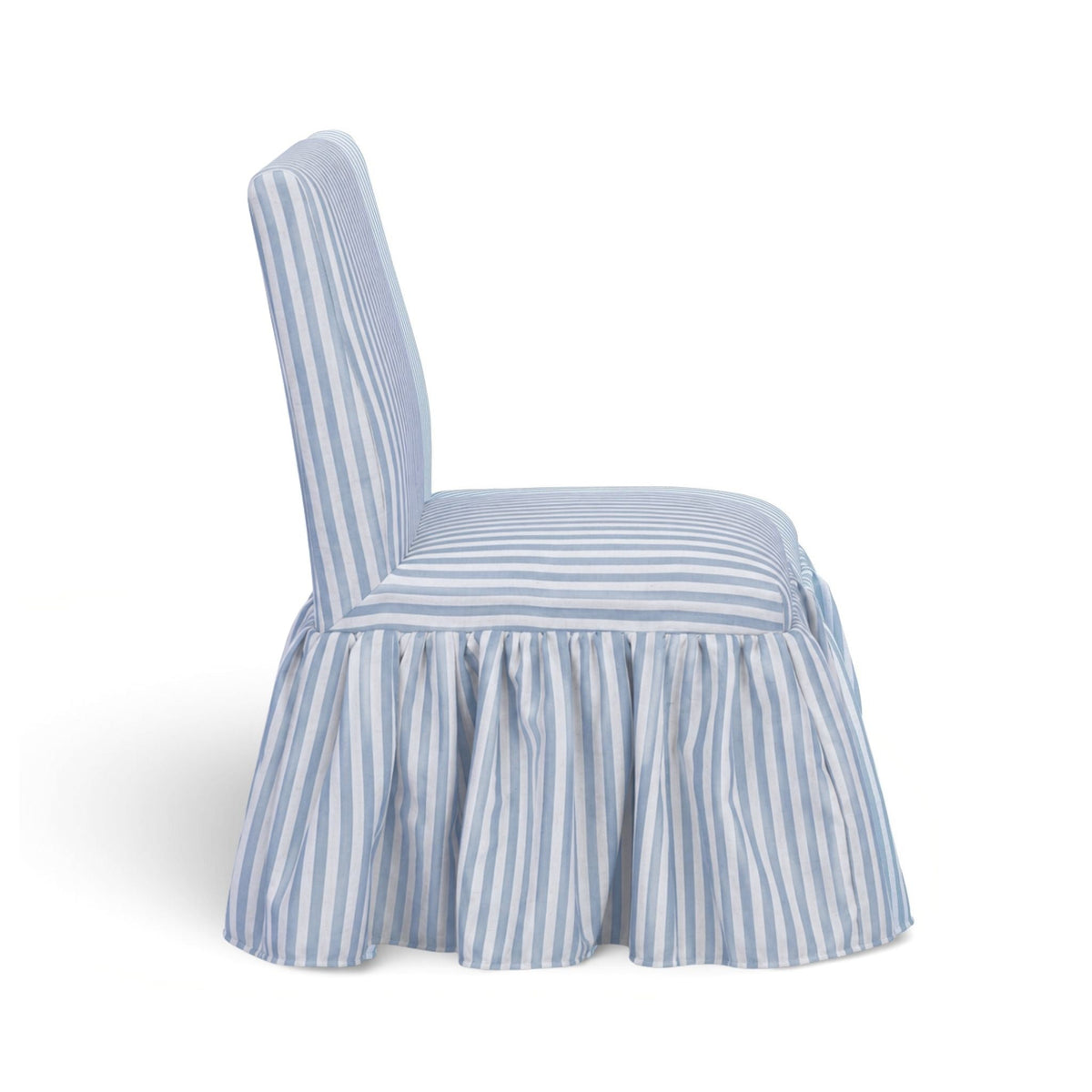 Gertrude Blue Striped Performance Linen Dining Chair by TOV Furniture – photo 4 of 6