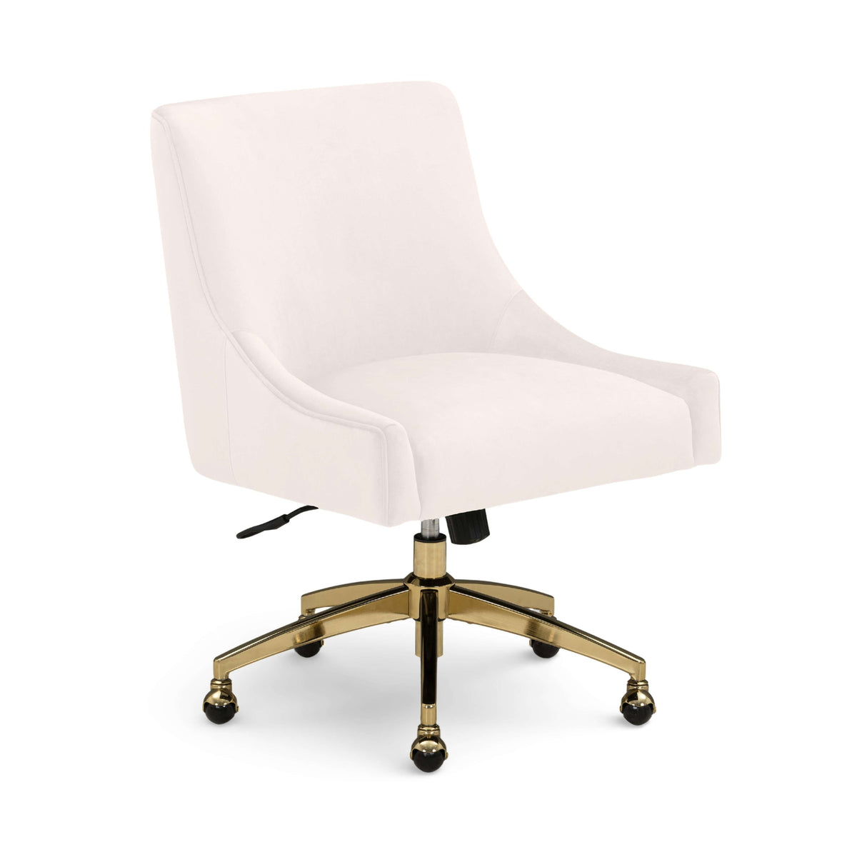 Beatrix Cream Performance Velvet Office Swivel Chair by TOV Furniture – photo 3 of 7