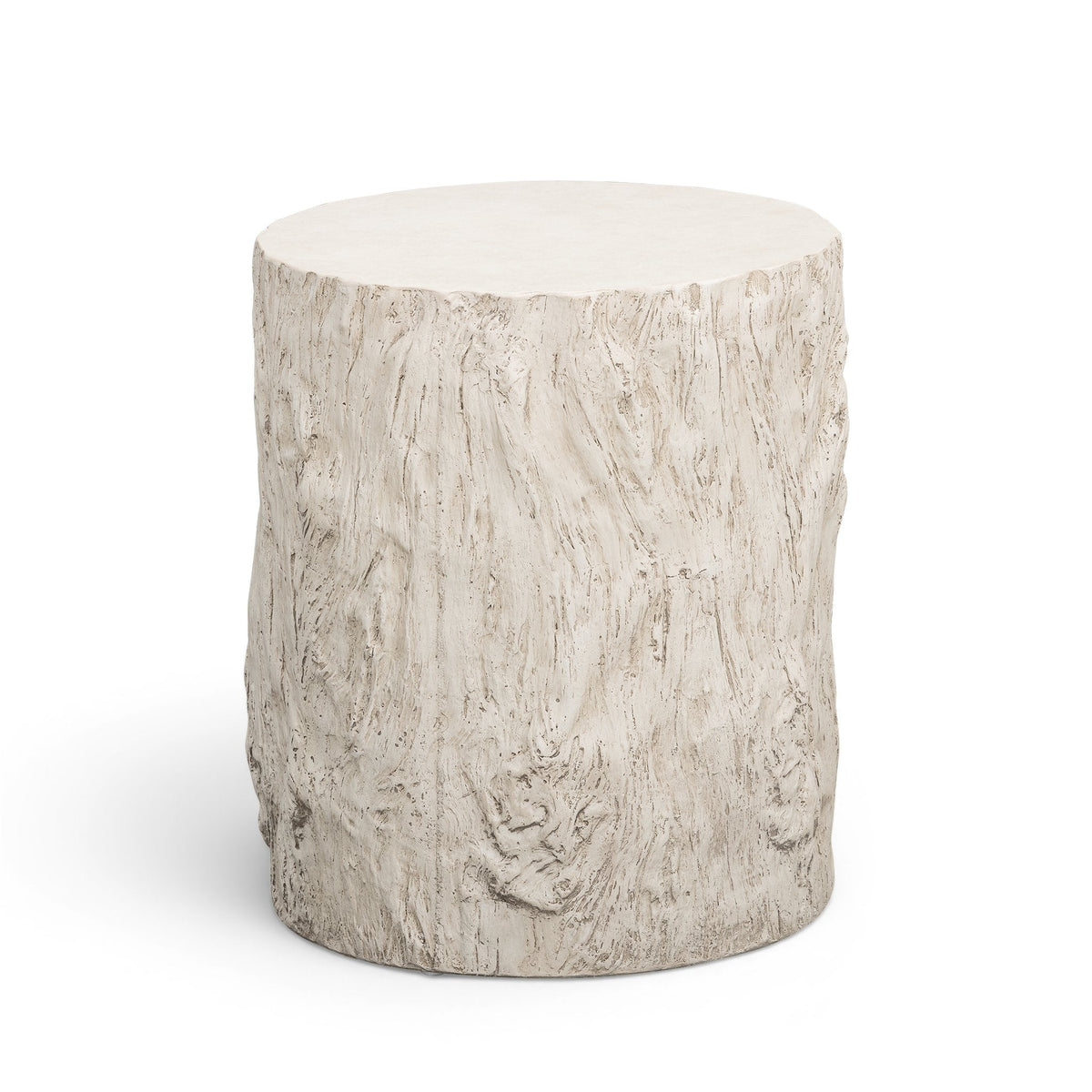 Fawn Driftwood Concrete Indoor/Outdoor Side Table by TOV Furniture – photo 3 of 5
