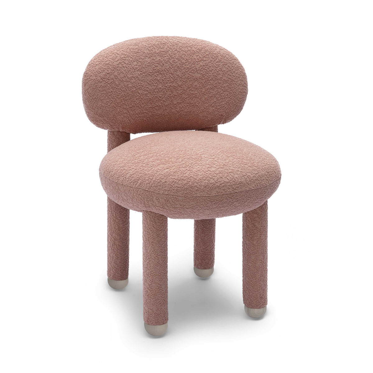 Manu Rose Pink Performance Boucle Side Chair by TOV Furniture – photo 1 of 8