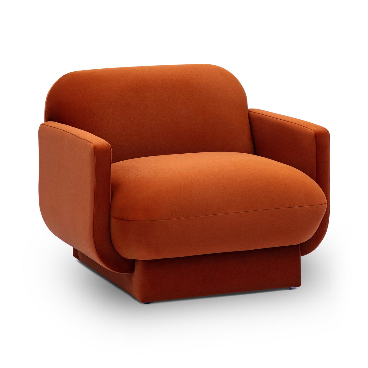 Azalea Rust Orange Performance Velvet Accent Chair by TOV Furniture – photo 1 of 6