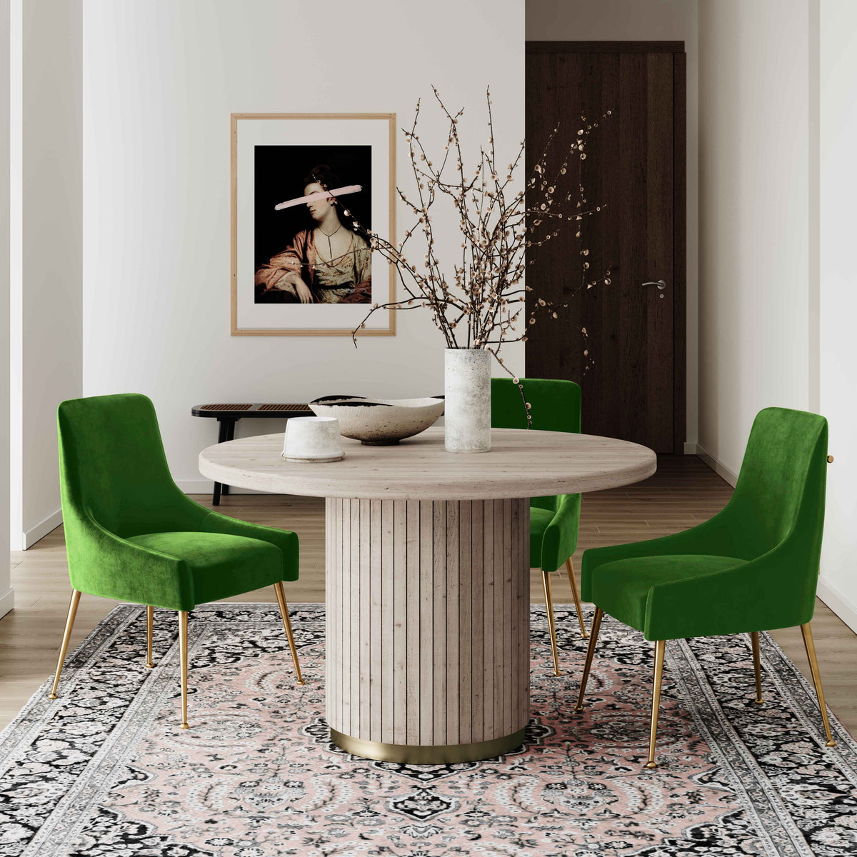 Beatrix Green Performance Velvet Dining Chair by TOV Furniture – photo 6 of 8