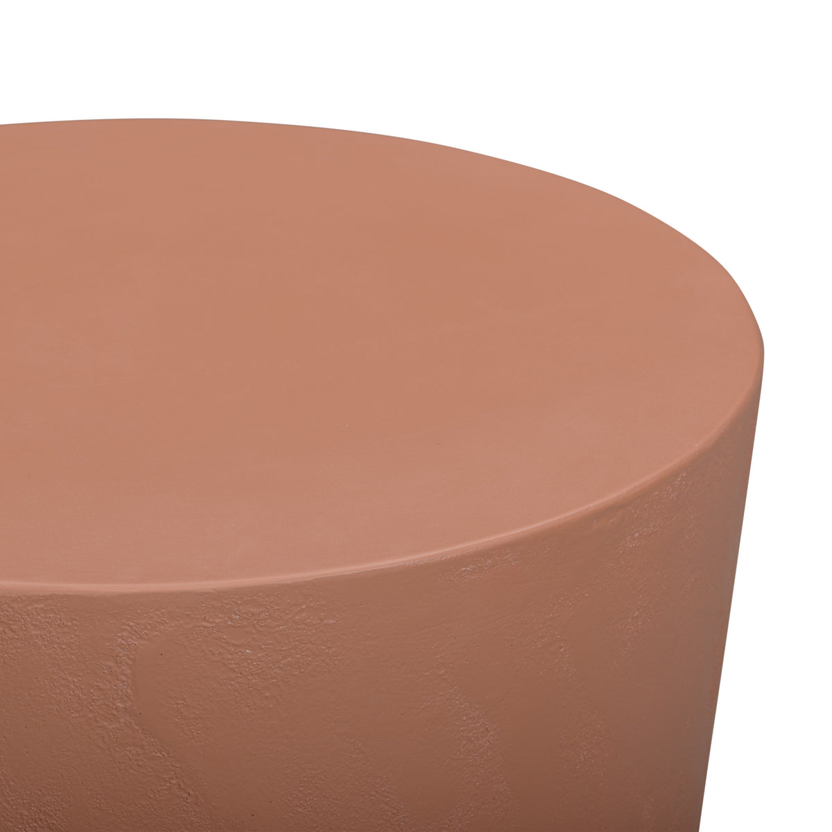 Margot Red Terracotta Indoor/Outdoor Concrete Stool by TOV Furniture – photo 3 of 5