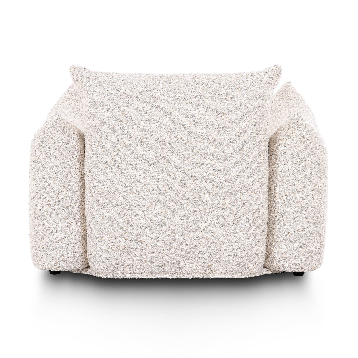 Saint Tropez Nubby Fabric Armchair in Sand by TOV Furniture – photo 6 of 8