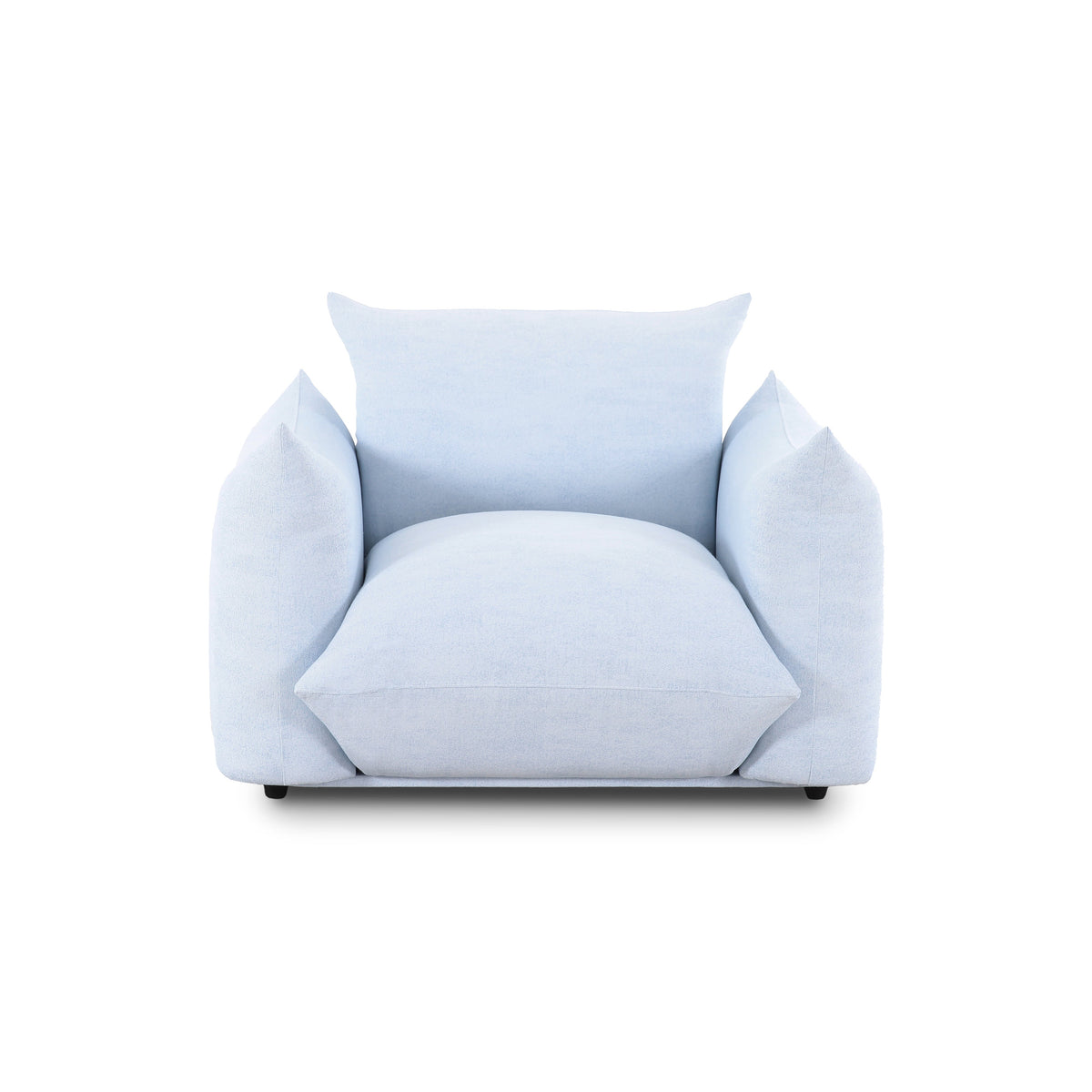 Saint Tropez Light Blue Performance Petite Boucle Outdoor Armchair by TOV Furniture – photo 1 of 6