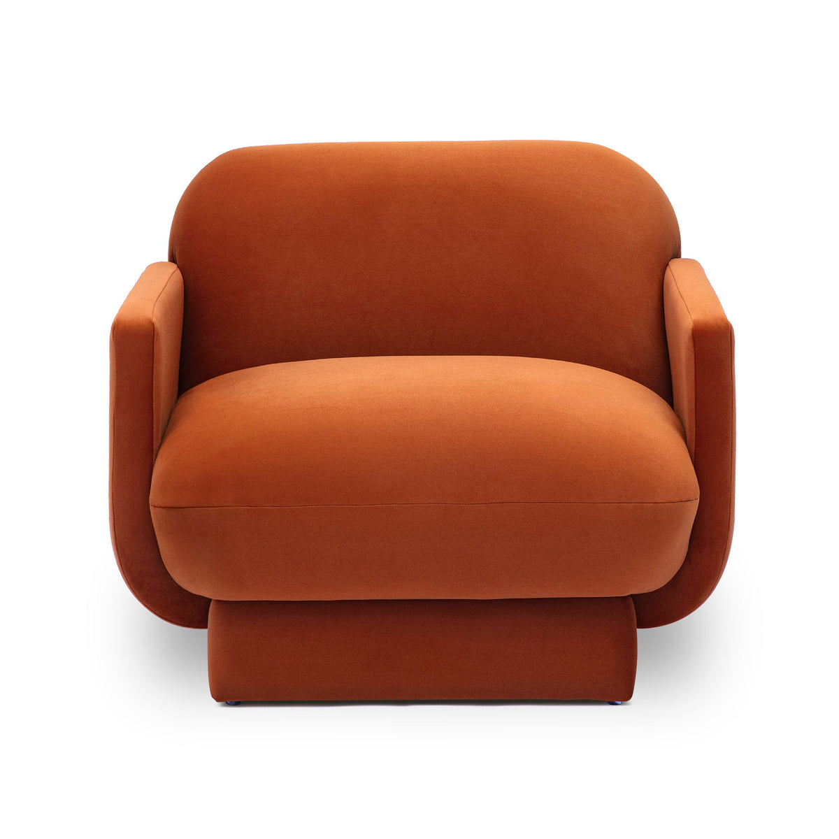 Azalea Rust Orange Performance Velvet Accent Chair by TOV Furniture – photo 2 of 6