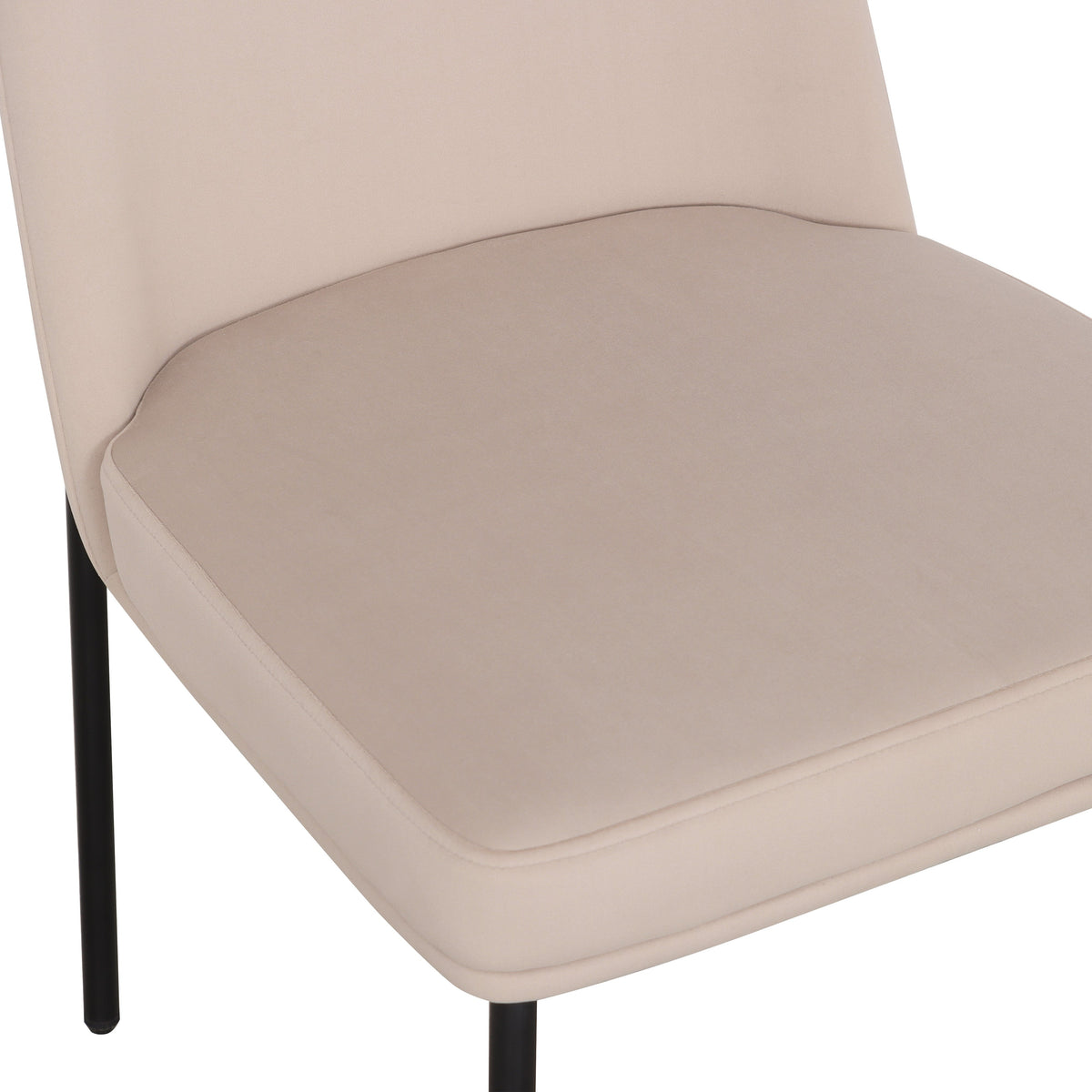 Sydney Taupe Performance Velvet Dining Chair - Set of 2 by TOV Furniture – photo 4 of 7