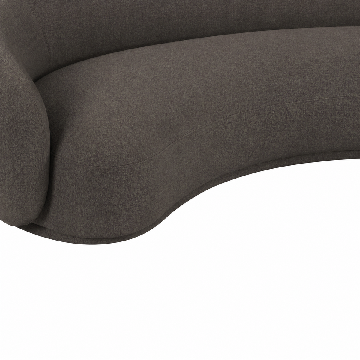 Kendall 90" Java Brown Textured Chenille Sofa by TOV Furniture – photo 3 of 5