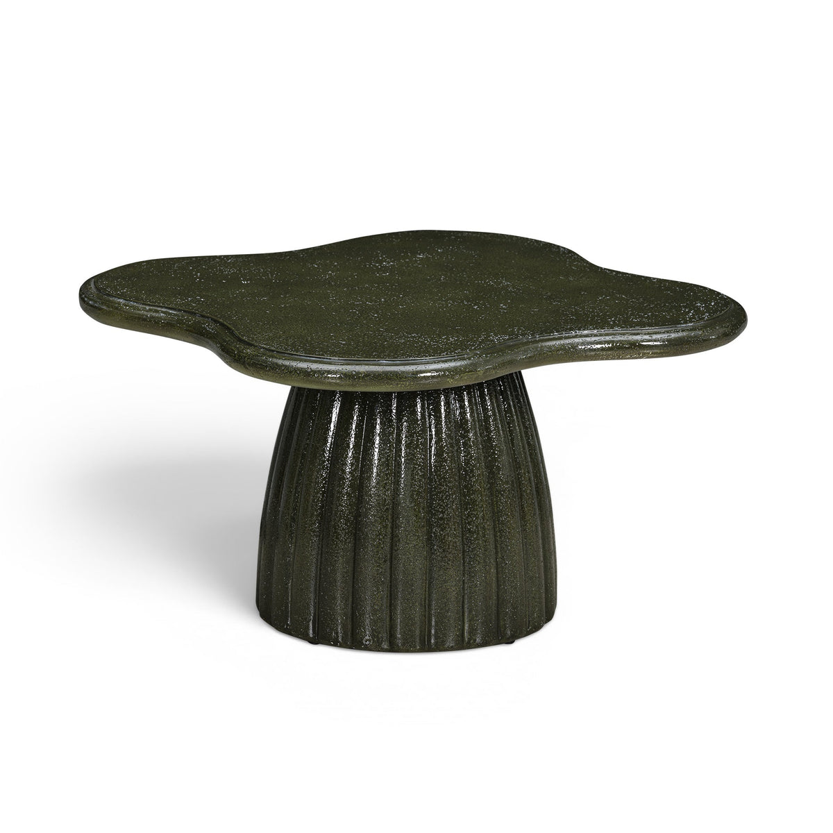 Addison 32" Green Concrete Indoor/Outdoor Coffee Table by TOV Furniture – photo 1 of 5